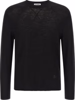 Black Virgin Wool Cardigan 1