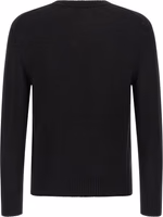 Black Virgin Wool Cardigan 2