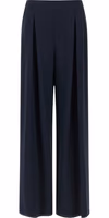 Blue Silk Casual Pants 1