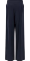 Blue Silk Casual Pants 2