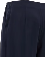Blue Silk Casual Pants 4