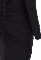 Black Viscose Long Dress 4