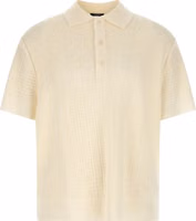 White Wool Polo Shirt 1