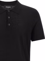 Black Wool Polo Shirt 3
