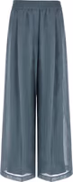Blue Cotton Casual Pants 1