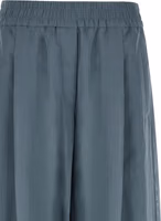 Blue Cotton Casual Pants 3