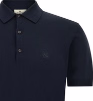 Blue Cotton Polo Shirt 3