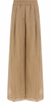 Beige Cotton Casual Pants 1