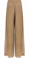 Beige Cotton Casual Pants 2