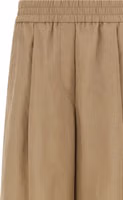 Beige Cotton Casual Pants 3