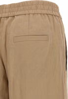 Beige Cotton Casual Pants 4