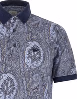 Blue Cotton Polo Shirt 3