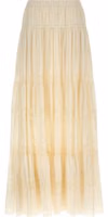 White Cotton Mini Skirt 1