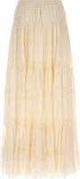 White Cotton Mini Skirt 2