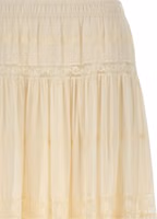 White Cotton Mini Skirt 3