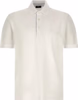 White Cotton Polo Shirt 1