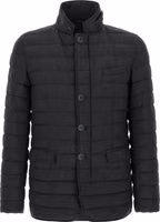 Blue Polyamide Full-Length Jacket 1