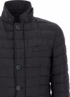 Blue Polyamide Full-Length Jacket 3