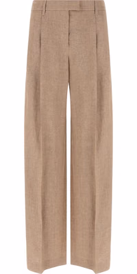 Multicolor Linen Flared Pants