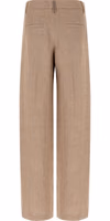 Multicolor Linen Flared Pants 2