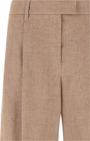 Multicolor Linen Flared Pants 3