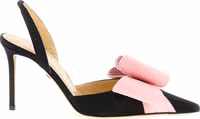 Multicolor Satin High Heel Pumps 1