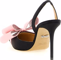 Multicolor Satin High Heel Pumps 3