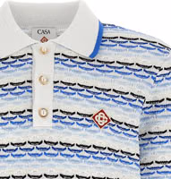 Blue Cotton Polo Shirt 3