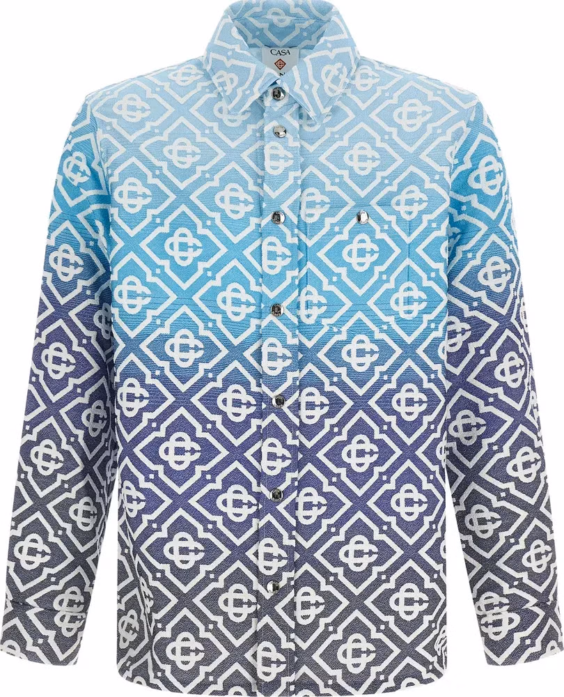 Blue Cotton Shell Jacket