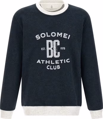 Blue Cotton Sweatshirt