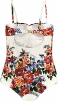 White Polyamide One-Piece Swimsuit 2