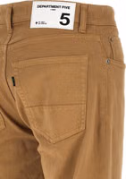 Beige Cotton Straight-Leg Jeans 4