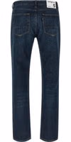Blue Cotton Straight-Leg Jeans 2