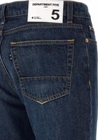 Blue Cotton Straight-Leg Jeans 4