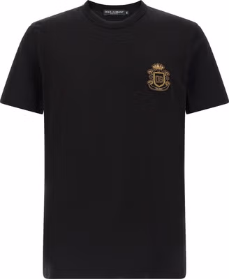 Black Cotton T-Shirt