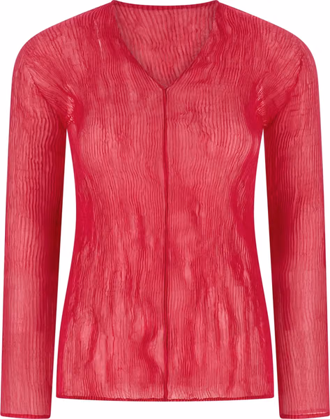 Fuchsia Polyester Shirt