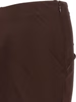 Brown Viscose Mini Skirt 4
