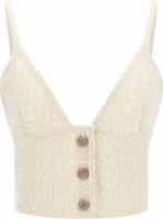 White Polyester Tank Tops 1