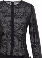 Black Viscose Long Dress 3