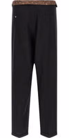 Black Cotton Casual Pants 2