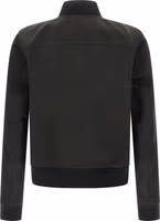 Black Polyester Bomber 2