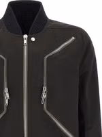 Black Polyester Bomber 3