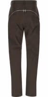 Brown Cotton Casual Pants 2