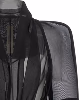 Black Silk Full-Length Jacket 3