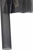 Black Silk Full-Length Jacket 4