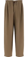 Beige Viscose Casual Pants 1