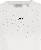White Viscose Sleeveles T-Shirt 4