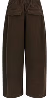 Brown Cotton Casual Pants 2