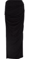 Black Viscose Mini Skirt 2