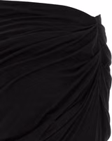 Black Viscose Mini Skirt 4